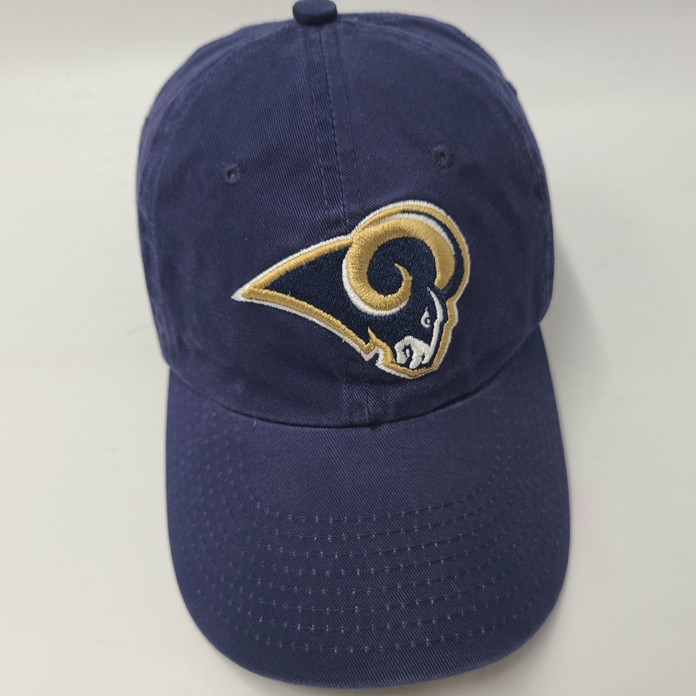 Vintage St Louis Rams Hat Strapback (Fits Small) Reebok Blue Gold NFL Football